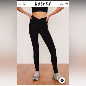 Wolven Onyx Crossover Pocket Legging S